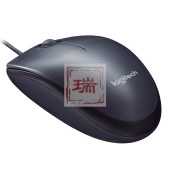 罗技（Logitech）M90 有线鼠标 即插即用 舒适可靠 黑色