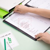 广博飞兹长押夹加板夹A2388（混色）