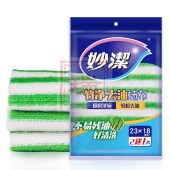 妙洁 竹纤抹布 2+1片装（5袋/组）整组销售