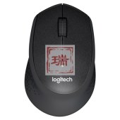 罗技（Logitech）M330 无线静音鼠标 舒适曲线 黑色