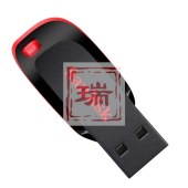 闪迪（SanDisk）16GB USB2.0 U盘 CZ50酷刃 黑红色 时尚设计 安全加密软件