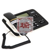 得力deli794电话机横式办公商务电话机大屏液晶显示商务大气防雷白色