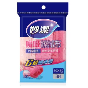 妙洁 魔吸擦拭布 3片装（5袋/组）整组销售
