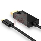 山泽(SAMZHE) Type-C转DP转换线 1.2米 TPC-DP1 USB-C转DisplayPort4K高清转接线 扩展坞接显示器