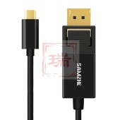 山泽(SAMZHE) Type-C转DP转换线 1.2米 TPC-DP1 USB-C转DisplayPort4K高清转接线 扩展坞接显示器