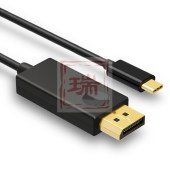 山泽(SAMZHE) Type-C转DP转换线 1.2米 TPC-DP1 USB-C转DisplayPort4K高清转接线 扩展坞接显示器