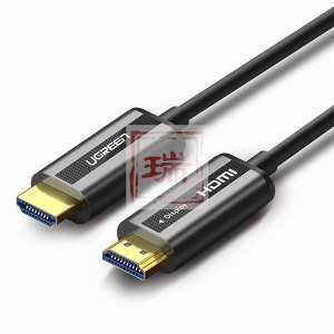绿联光纤HDMI线HDR工程发烧级影院商城展览2.0ab版高清40米50米100米hdmi分割器线 锌合金光纤线 60米（50220）