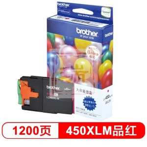 兄弟（brother）LC450XL-M 红色墨盒 适用6710DW/5910DW/6910DW 红色