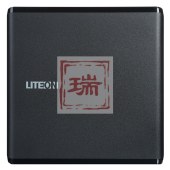 建兴（LITEON）8倍速 USB2.0 外置光驱 DVD刻录机 移动光驱 黑色(兼容WindowsXP/7/8/10苹果MAC系统/ES1)