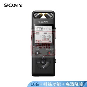 索尼（SONY）数码录音棒/录音笔PCM-A10 16GB 黑色 高清专业降噪 蓝牙操控 无损音乐播放 乐器学习商务采访