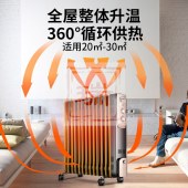 先锋（Singfun）取暖器 电暖器 电暖气片13片全屋速暖电热油汀 静音节能 烘衣加湿DYT-Z2
