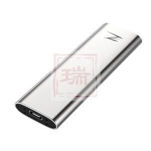 朗科（Netac）ZSlim 全金属移动固态硬盘（PSSD）Type-c USB3.1 高速传输 办公优选 银色 128G