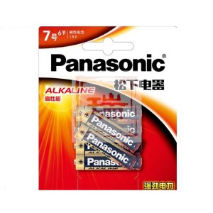 松下电池  7号电池  电池 7号 6节碱性电池AAA无汞LR6BCH/6B  （单位：卡）