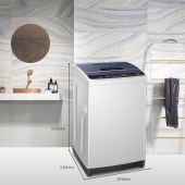 海尔 Haier 8KG波轮洗衣机全自动 健康桶自洁 漂甩二合一 洗涤更洁净 EB80M009