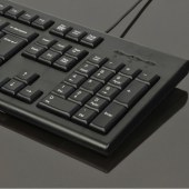 双飞燕KR-85 有线键盘台式机电脑键盘办公（PS2接口圆头）