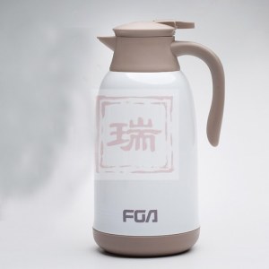 富光保温壶玻璃内胆水壶大容量热水瓶暖壶便携保温瓶 FP1006黄色-1600ML  颜色随机