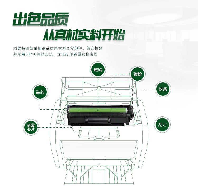 "杰思特JTDH232C黑色硒鼓 适用于：HP Laserjet Pro M203d/M203dn/M203dw;MFP M227fdn