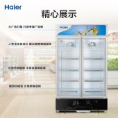 海尔 Haier 立式透明门冷藏饮料展示冰柜 商用保鲜展示柜 SC-650HL