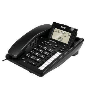美思奇2089电话机固话办公商务型翻屏一键  黑色