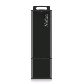 朗科（Netac）U351 高速USB3.0 全金属U盘商务直插式闪存盘小巧迷你车载加密优盘 黑色 128GB