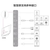 华为智慧屏B7-500 HEGE-550AX(4GB+32GB) 55英寸 4K超高清 多方视频通话 AI升降式摄像头  银钻灰（商品库存变动较快，下单前请来电咨询）