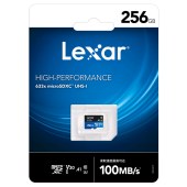 雷克沙（Lexar）256GB TF（MicroSD）存储卡 Class10 U3 A1 读100MB/s （633x）