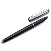 英雄（HERO）钢笔经典007 黑色暗尖铱金钢笔墨水笔单支装 F尖