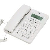 得力（deli）13606 来电显示固定电话机可连分机 白色