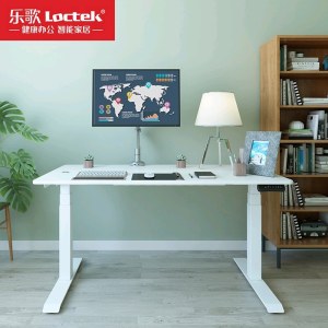乐歌 LIFT1电动升降桌 白色 双电机三节腿 含桌板(1400MMx700MM或1200MMx600MM可选，需备注尺寸）