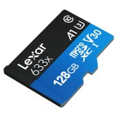 雷克沙（Lexar）128GB TF（MicroSD）存储卡 Class10 U3 A1 读100MB/s （633x）