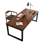 晶耀 实木电脑桌 北欧书桌台式卧室写字台 简约现代简易办公桌140*70*75*5cm厚
