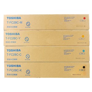 东芝(TOSHIBA）T-FC28C原装碳粉墨粉盒e2330/2830/3530/4520复印机墨盒 T-FC28C-K T-FC28C-C T-FC28C-M T-FC28C-Y 四色/套