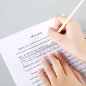 宝克RU2040尺子直尺  格尺学习办公文具用尺40cm透明塑料直尺画图尺子测量工具