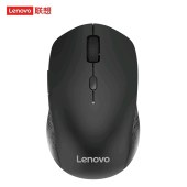 联想(Lenovo) 无线蓝牙双模鼠标 蓝牙5.0/3.0 便携办公鼠标 人体工程学设计   黑