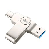 爱国者（aigo）U356 256GB Type-C USB3.1 手机U盘 高速款 银色 双接口手机电脑用