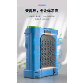 德力西  防疫消杀专用电动打 高压消毒器 新型送风筒弥雾机  25A高压双泵＋八代风筒  16A理电池