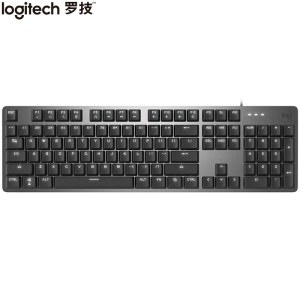 罗技（Logitech）K845 机械键盘 有线键盘 办公键盘 104键 全尺寸 单光 黑色 TTC轴 茶轴