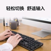 罗技（Logitech）K845 机械键盘 有线键盘 办公键盘 104键 全尺寸 单光 黑色 TTC轴 茶轴