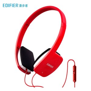 漫步者（EDIFIER）K680 头戴式重低音耳机 音乐带麦线控 电脑耳机  颜色随机【双孔版】