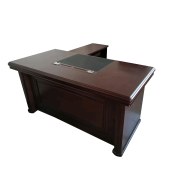 办公桌 老板办公桌 中式办公桌 现代简约办公桌带边桌 1600*800*760mm