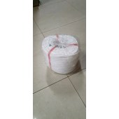 绳子 捆绑绳 尼龙绳子 耐磨晾衣晒被绳 白色 全新料聚乙烯塑料绳打包绳 直径1cm100米/捆