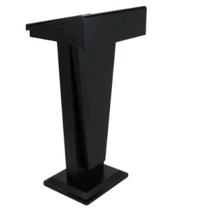 木质黑色讲台 1020MM高+可升降座椅 可调节高度65-85cm