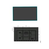 龙北触控 LBCK-CK-BG5001 4+64G 安卓9.0 非触摸广告屏 显示屏 49寸壁挂显示屏