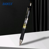 宝克（BAOKE）C35 按动中性笔 1.0mm速干办公水笔 高品质商务签字笔 顺滑签名笔 黑色12支盒装