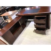 办公桌 1600*800*760 木质室内办公桌 带侧柜