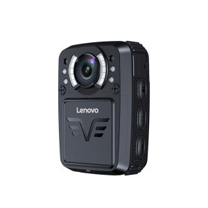 联想(Lenovo)执法记录仪 128G专业高清红外夜视防爆5800万像素微型随身便携试12小时连续录像DSJ-1W黑色