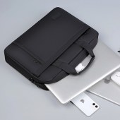 英制（BRINCH） 电脑包 手提 单肩斜挎 黑色 17.3英寸