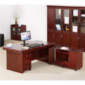 金典 单人办公桌 办公桌 木质办公桌 1600*800*760mm（不含侧边柜，含桌内小柜）