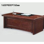 金典 单人办公桌 办公桌 木质办公桌 1600*800*760mm（不含侧边柜，含桌内小柜）