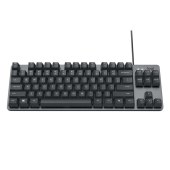 罗技 K835 机械键盘 有线usb键盘电脑键盘有线键盘计算机键盘  84键 黑色 TTC轴 红轴